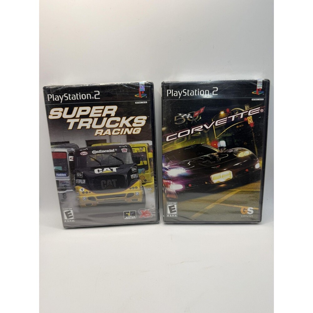 SEALED Corvette & Super Trucks Racing Sony PlayStation 2 PS2 Game Lot E NTSC-U/C